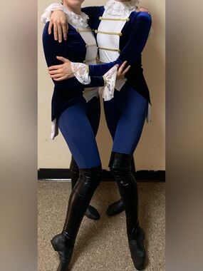 One- piece Hamilton style dance costume jumpsuit